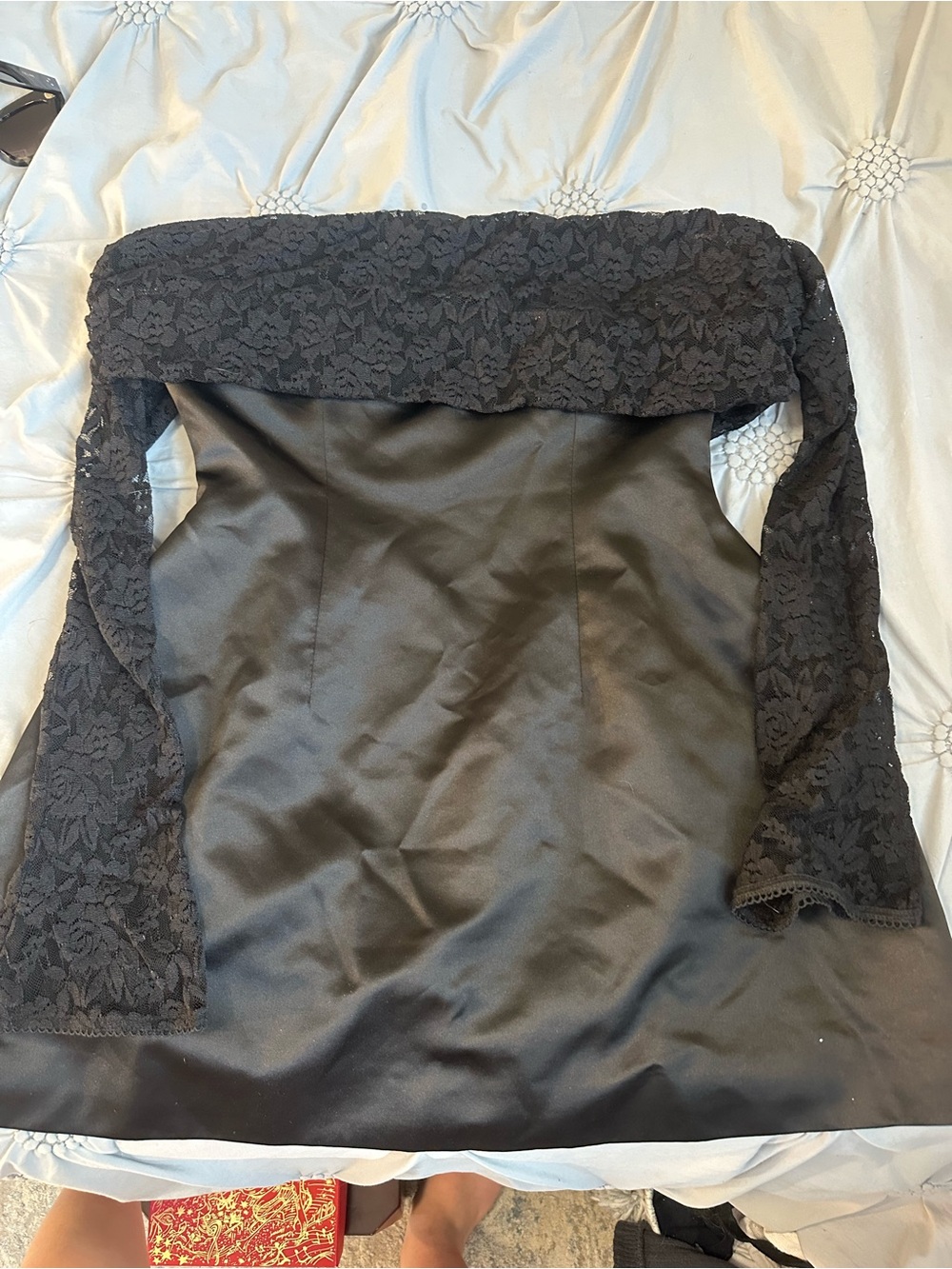 Black Lace Off-Shoulder Women’s Dress
